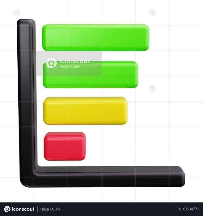 Bar Chart  3D Icon