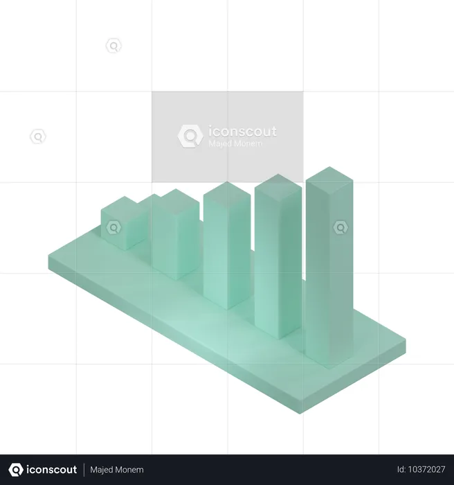 Bar Chart  3D Icon