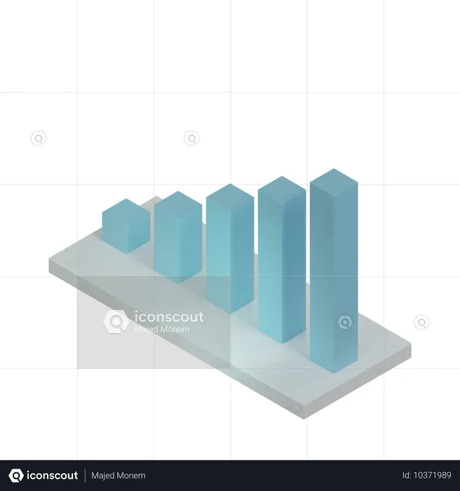 Bar Chart  3D Icon