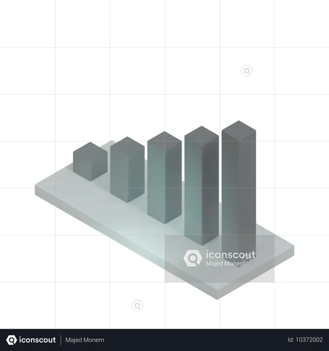 Bar Chart  3D Icon