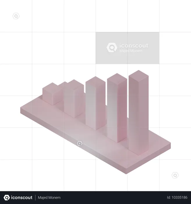 Bar Chart  3D Icon