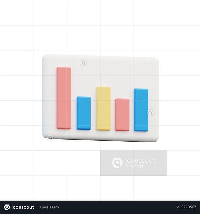 Bar Chart  3D Illustration