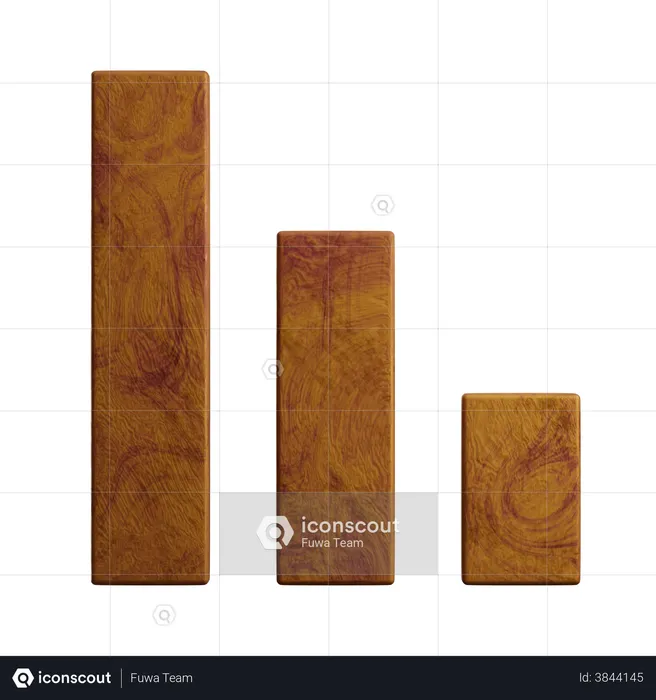 Bar Chart  3D Illustration