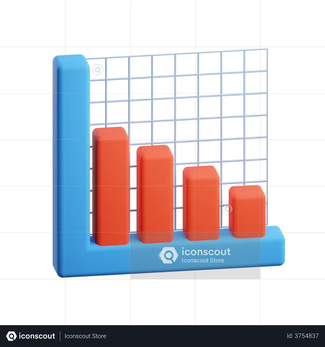 Bar Chart  3D Illustration