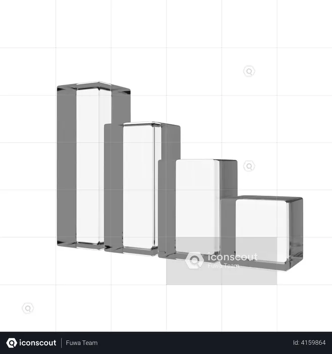 Bar Chart  3D Illustration