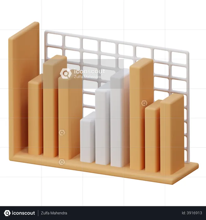 Bar Chart  3D Illustration