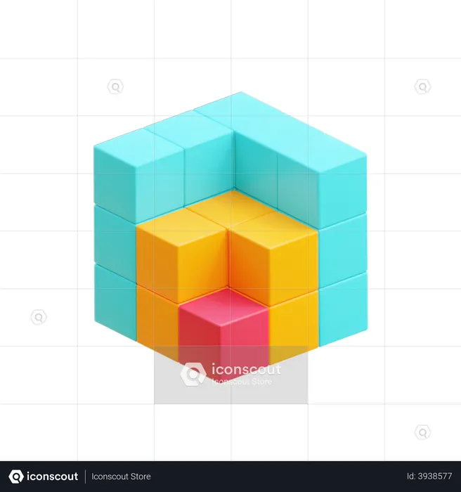 Bar Chart  3D Icon