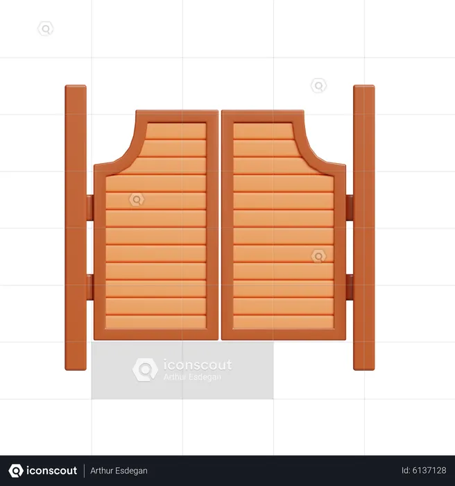 Bar Door  3D Icon