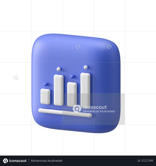 Bar Graph  3D Illustration