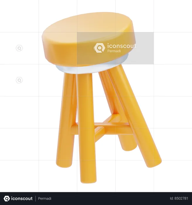 Bar Stool  3D Icon