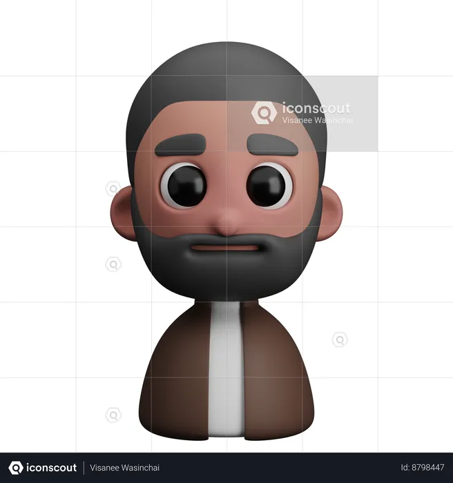 Barba  3D Icon