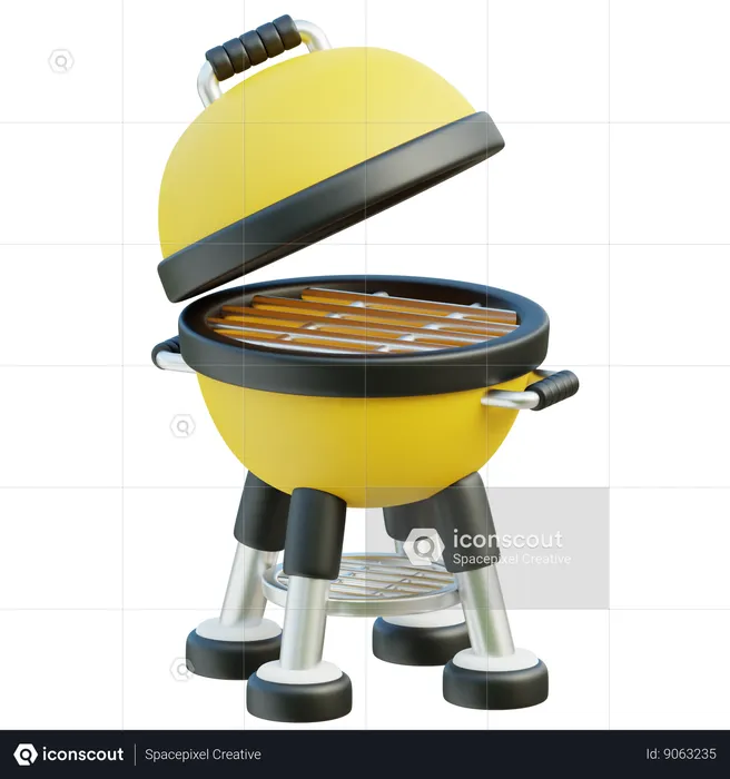 Parrilla de barbacoa  3D Icon