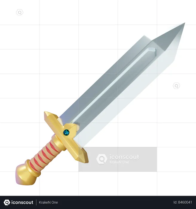 Barbarian Sword  3D Icon