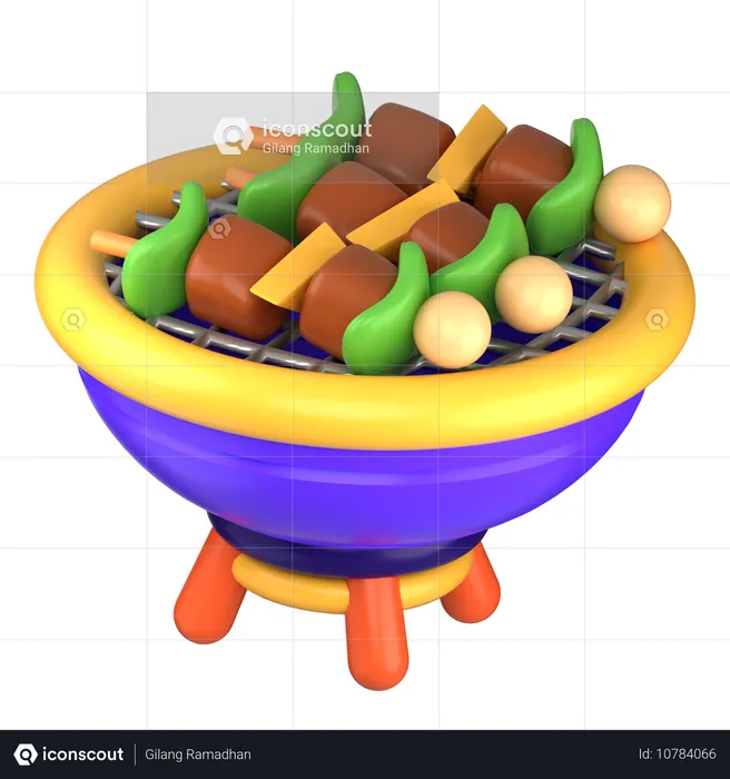 Barbecue  3D Icon