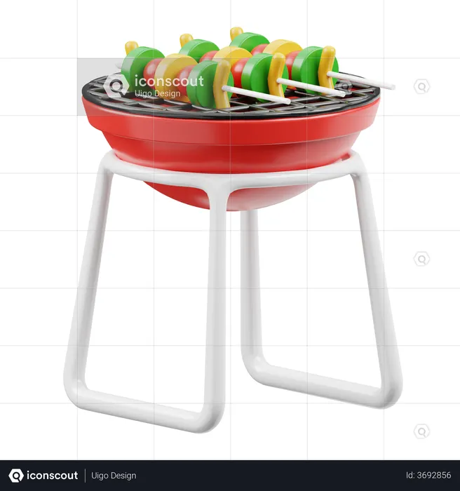 Barbecue  3D Illustration