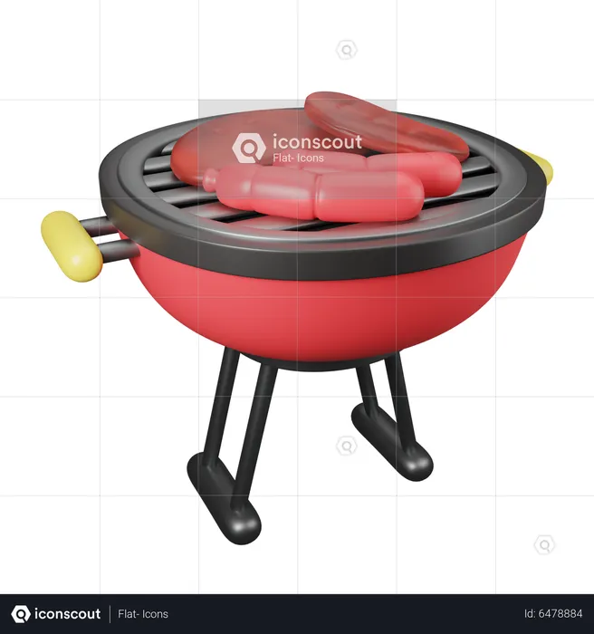 Barbecue  3D Icon