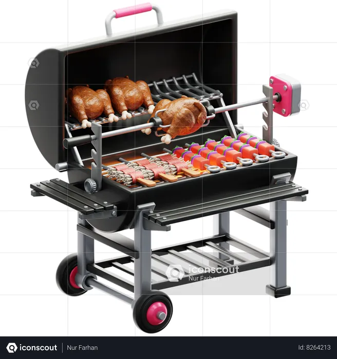 Barbecue grill  3D Icon