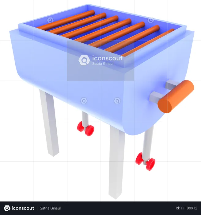 Barbecue grill  3D Icon