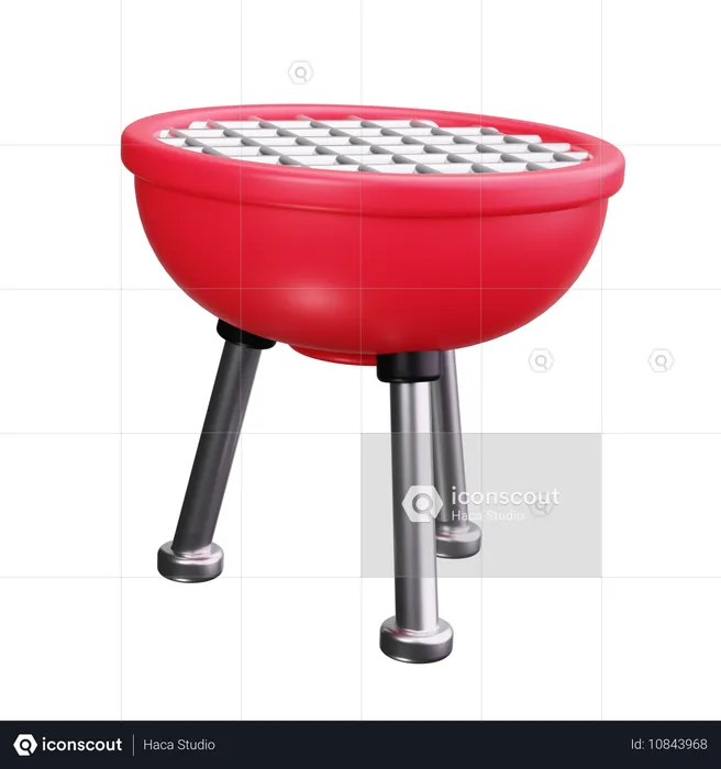 Barbecue Grill  3D Icon