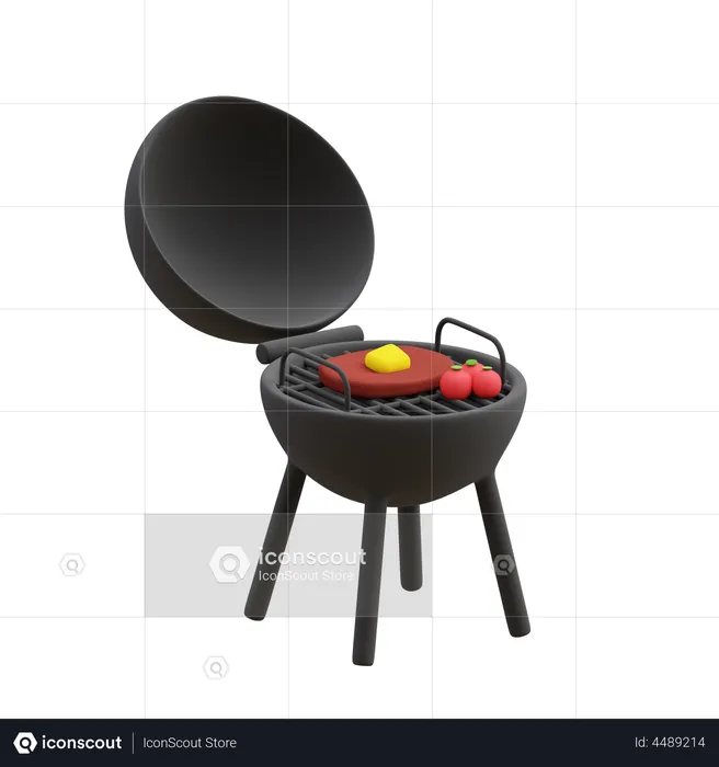 Barbecue grill  3D Icon