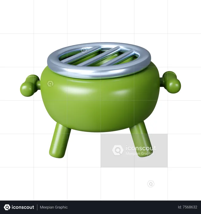 Barbecue Grill  3D Icon