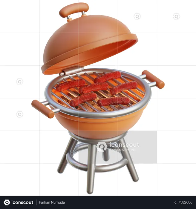 Barbecue grill  3D Icon