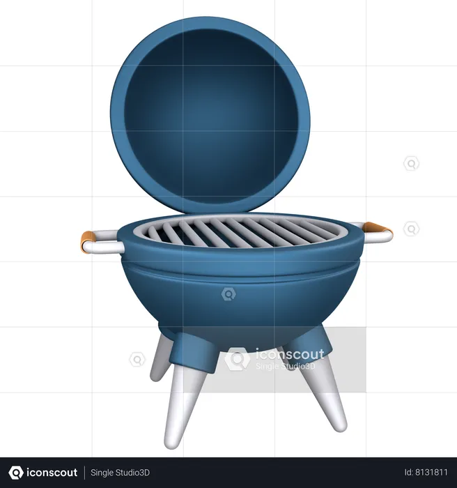 Barbecue pot  3D Icon