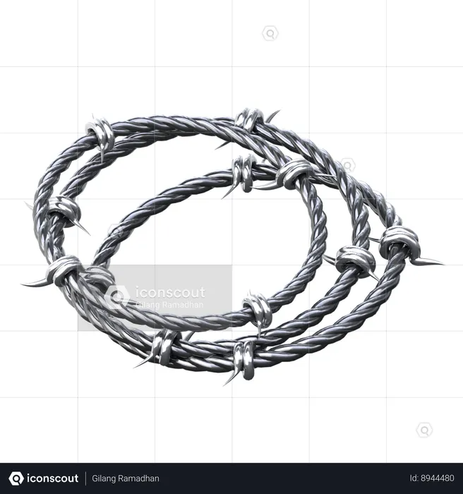 Barbed Wire  3D Icon