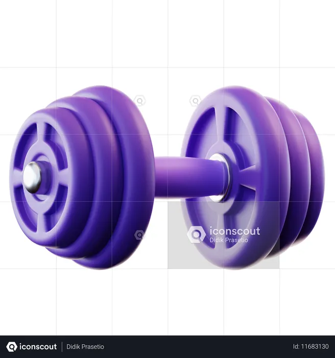 Barbell  3D Icon