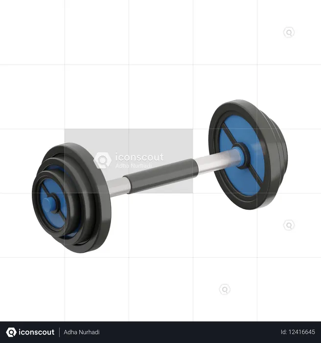 Barbell  3D Icon
