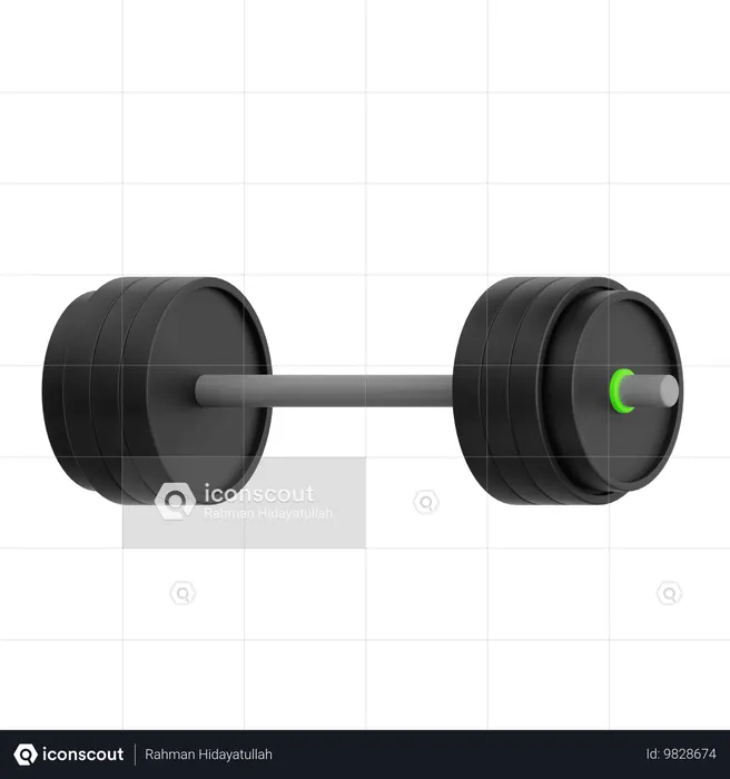 Barbell  3D Icon