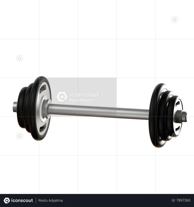 Barbell  3D Icon