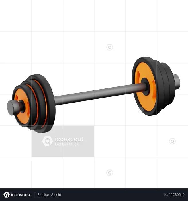 Barbell  3D Icon