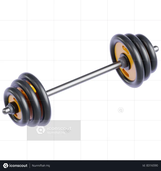 Barbell  3D Icon