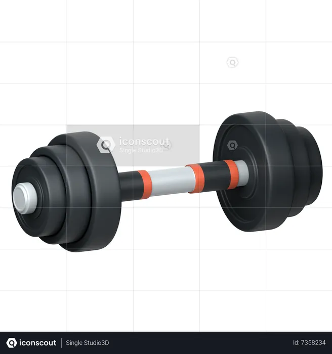 Barbell  3D Icon