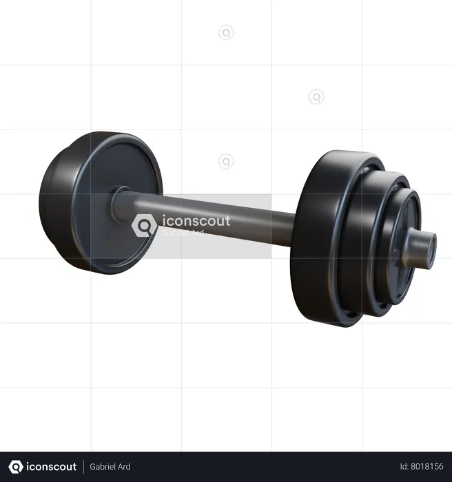 Barbell  3D Icon