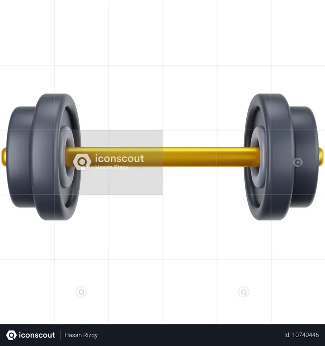 Barbell  3D Icon