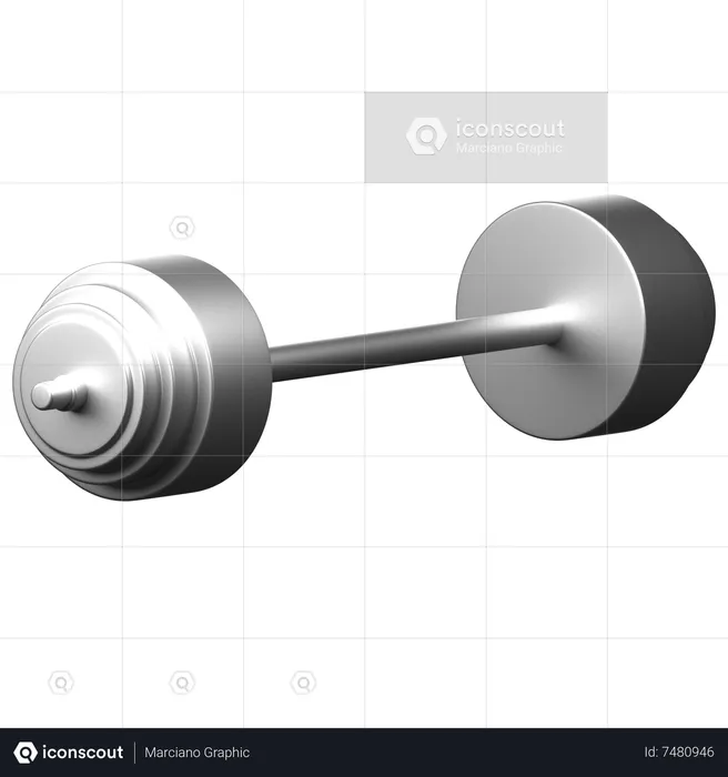 Barbell  3D Icon