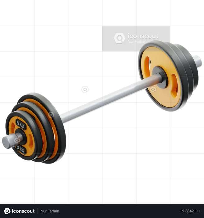 Barbell  3D Icon