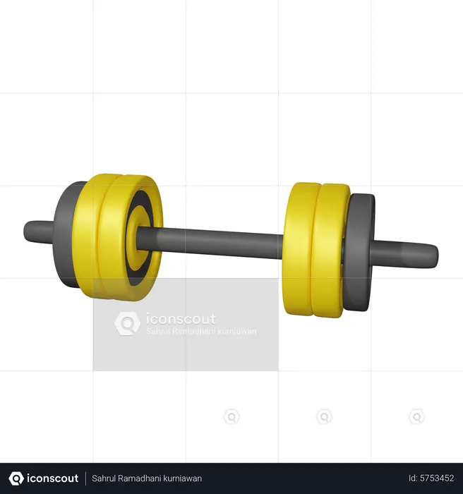 Barbell  3D Icon