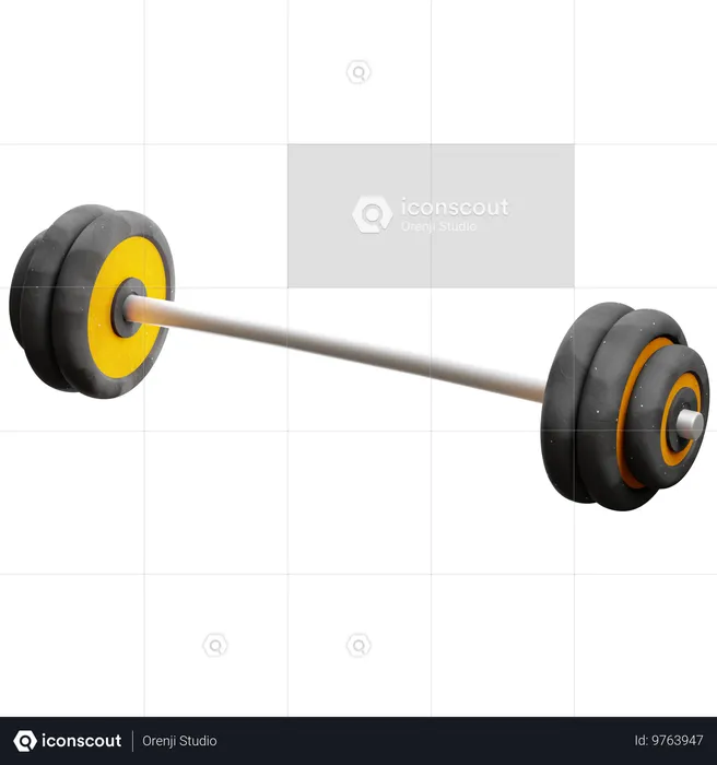 Barbell  3D Icon