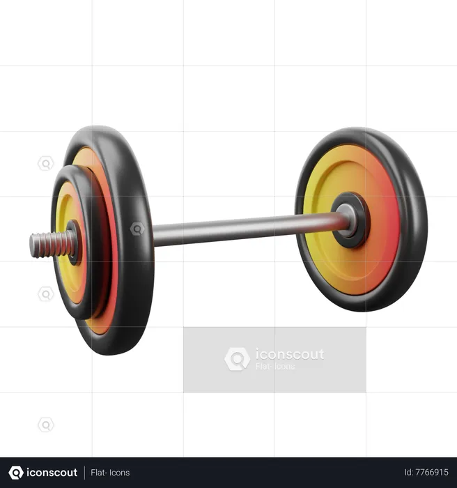 Barbell  3D Icon