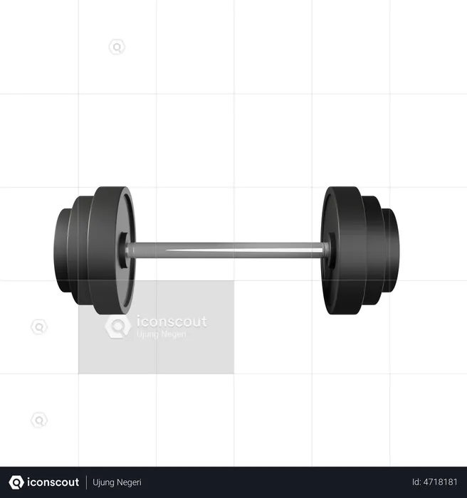 Barbell  3D Illustration