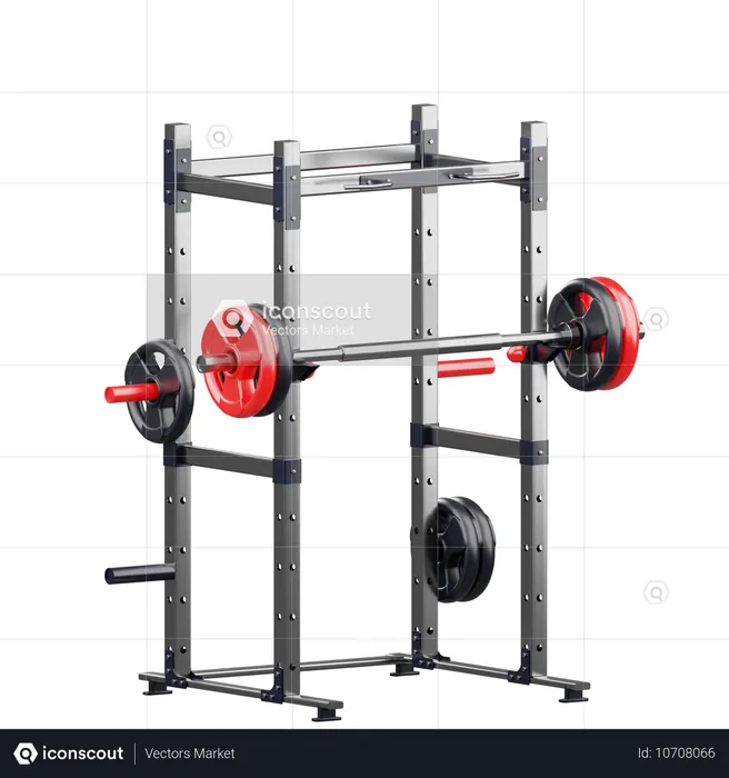 Barbell Rack  3D Icon