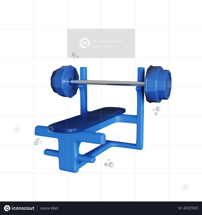 Barbell Set  3D Illustration