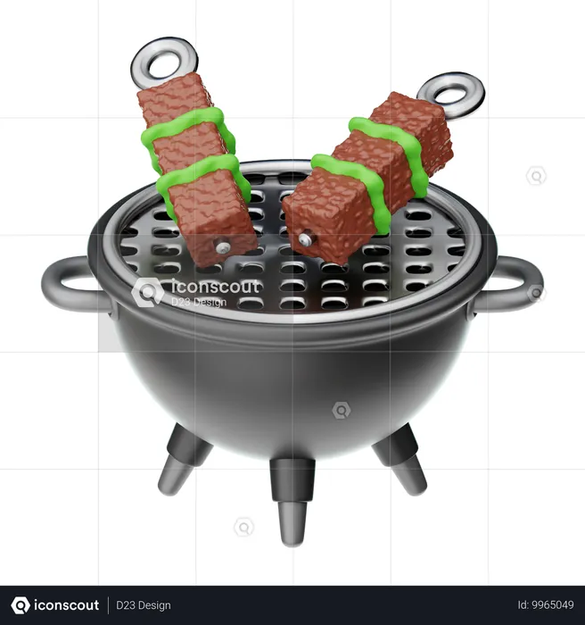 Barbeque Grill  3D Icon