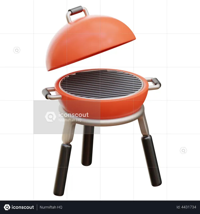 Barbeque Grill  3D Illustration