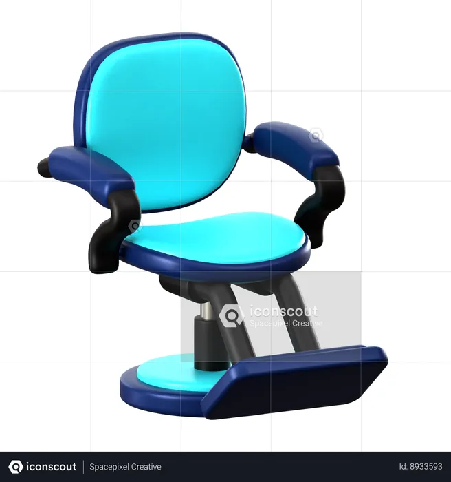 Barber Chair  3D Icon