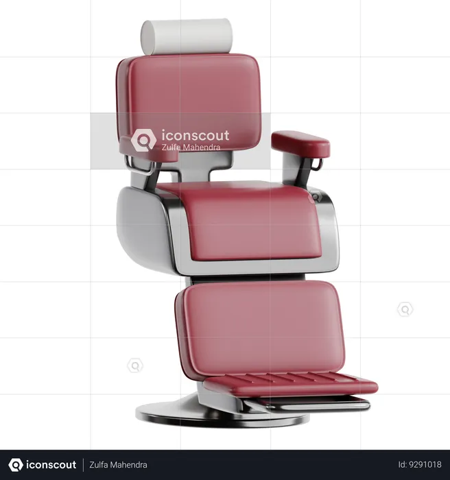 Barber chair  3D Icon