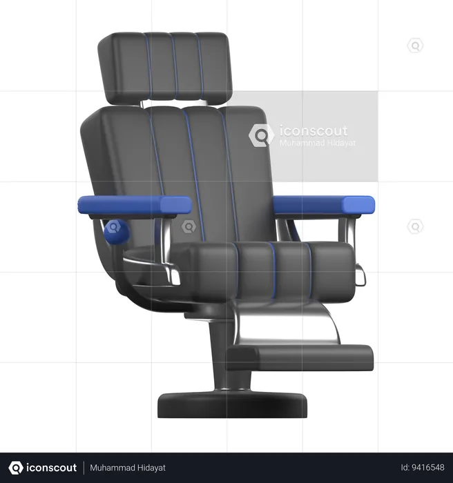 Barber Chair  3D Icon